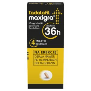 Tadalafil – Maxigra (4 tabletės)